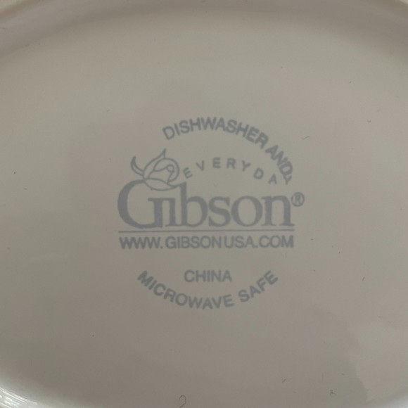 Vintage Gibson Designs Fruitful 10in White Oval Serving Platter - Picture 2 of 10